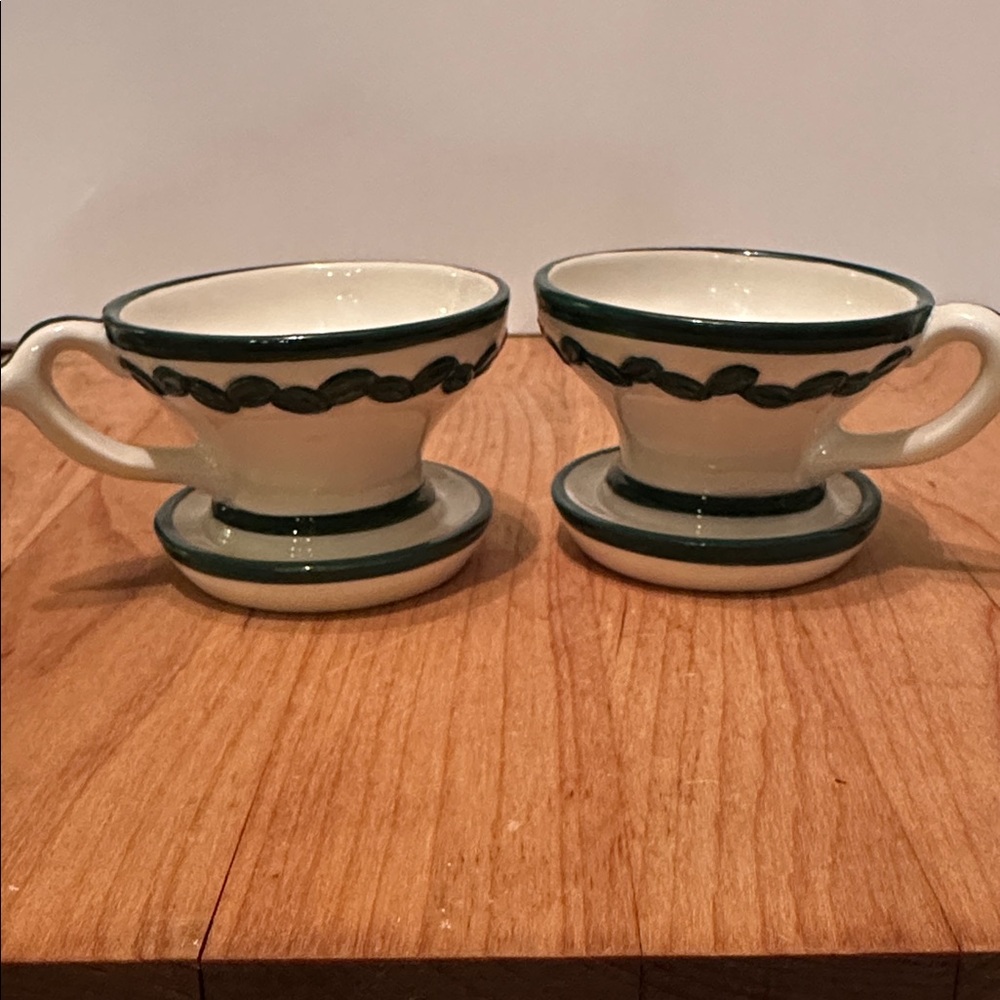 Vintage Dept 56 two sisters tea/coffee pot with four cups - Picture 16 of 16